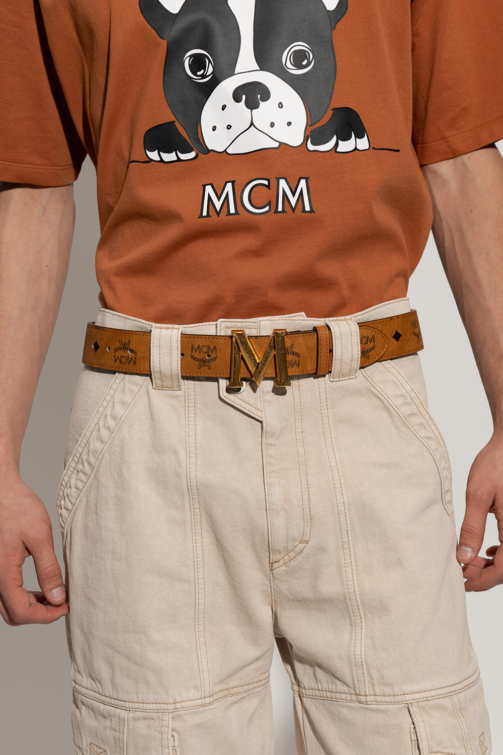 MCM Belt with monogram | Men's Accessories | Vitkac